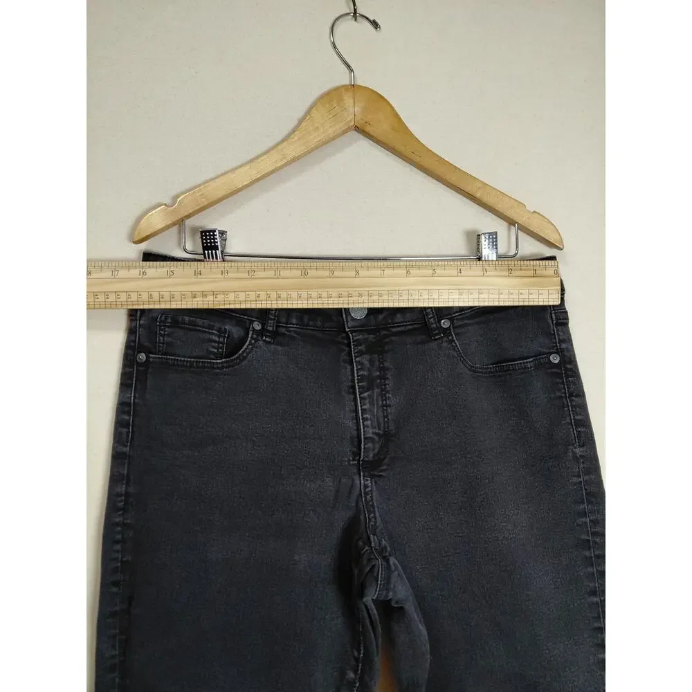 Loft Made And Loved Black Slim Stretch Jeans Women Size 12